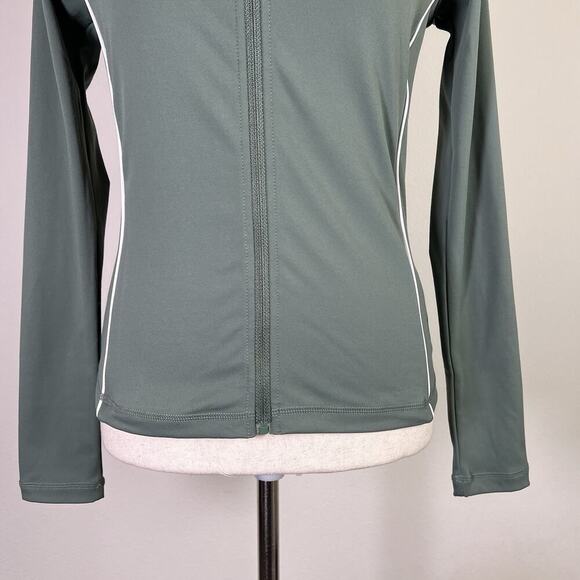 Wilo The Label Athletic Top Women's Medium Sage Green Full Zip Lightweight Gym - Picture 4 of 12